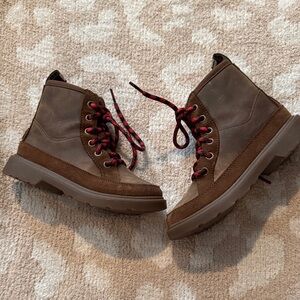 UGG Brown Boots with Red Laces